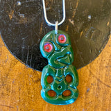 Vintage souvenir tiki pendant/necklace