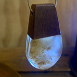 Kauri gum and swamp kauri pendant
