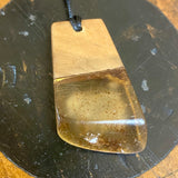 Kauri gum and swamp kauri pendant