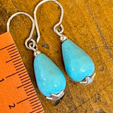 Vintage recycled turquoise earrings