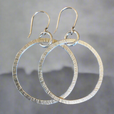 Sterling silver hoop earrings