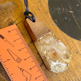 Kauri gum and swamp kauri pendant
