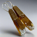 Kauri gum and swamp kauri earrings