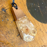 Kauri gum and swamp kauri pendant