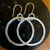 Sterling silver hoop earrings