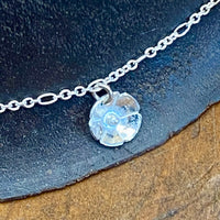 Flower sterling silver chain necklace