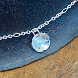 Flower sterling silver chain necklace