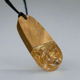 Swamp kauri and kauri gum pendant