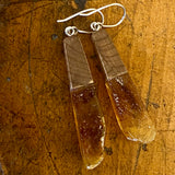 Kauri gum and swamp kauri earrings