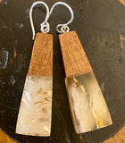 Kauri gum and swamp kauri earrings