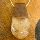 Kauri gum and swamp kauri pendant