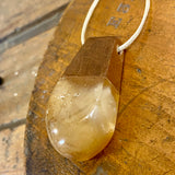 Kauri gum and swamp kauri pendant