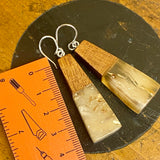 Kauri gum and swamp kauri earrings