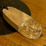 Swamp kauri and kauri gum pendant