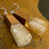 Kauri gum and swamp kauri earrings