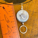 Natural agate choker pendant