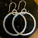 Sterling silver hoop earrings