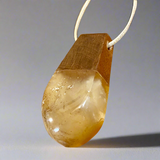 Kauri gum and swamp kauri pendant