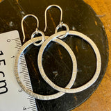 Sterling silver hoop earrings