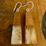Kauri gum and swamp kauri earrings