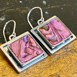 Pink Paua Earrings