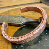 Hand forged copper bangle/bracelet
