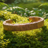 Hand forged copper wrist bangle/bracelet