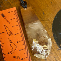 Kauri gum and swamp kauri pendant