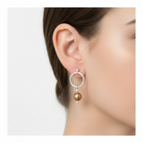 Vintage pearls and sterling silver earrings
