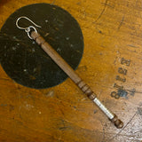 Vintage bobbin with sterling silver single earring