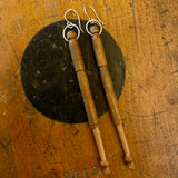 Vintage bobbin earrings