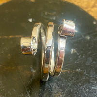 Sterling silver curl wrap ring