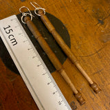 Vintage bobbin earrings