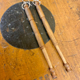 Vintage bobbin earrings