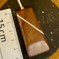 Swamp kauri and sterling silver pendant/ necklace