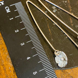 Fine silver flower earrings