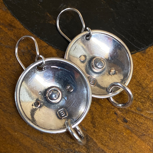 Vintage disc earrings