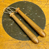 Vintage bobbin earrings