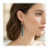 Copper, silver and pounamu earrings