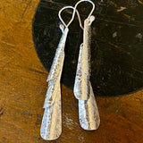 Huia range fine silver earrings