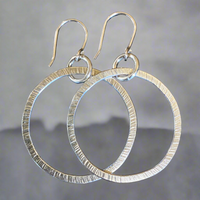 Sterling silver hoop earrings