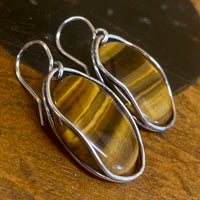 Tigers eye earrings