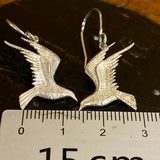 Sterling silver seagull earrings