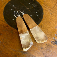 Kauri gum and swamp kauri earrings