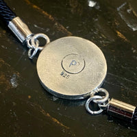 Sterling silver charm wrist bracelet