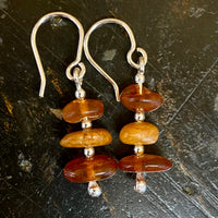 Small Vintage amber earrings
