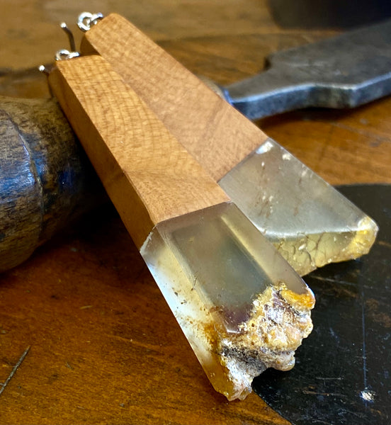 Kauri gum earrings