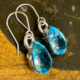 Vintage Blue Crystal Earrings