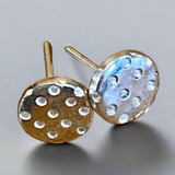 Fins silver stud earrings
