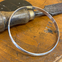 Sterling silver wrist bangle/bracelet (large)